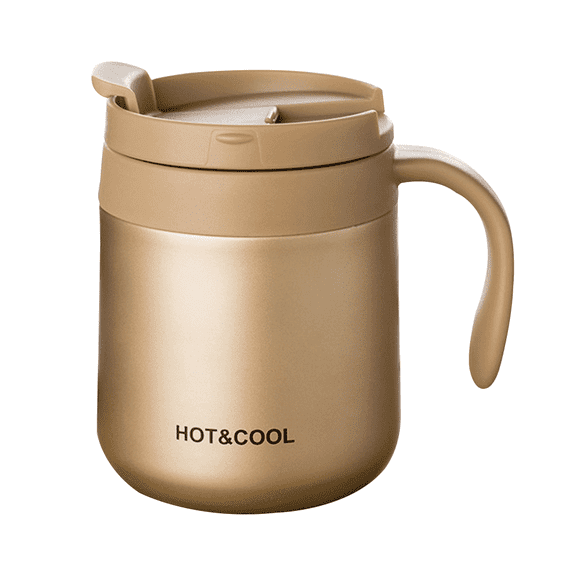 Arcticwind 16.91oz Coffee Mug,304 Stainless Steel,Travel Cup,Double Wall Insulated Vacuum with Handle and Sliding Lid,Reusable Tumbler Cups,Thermal Cup for Home and Office,Ideal Gifts For Men & Women