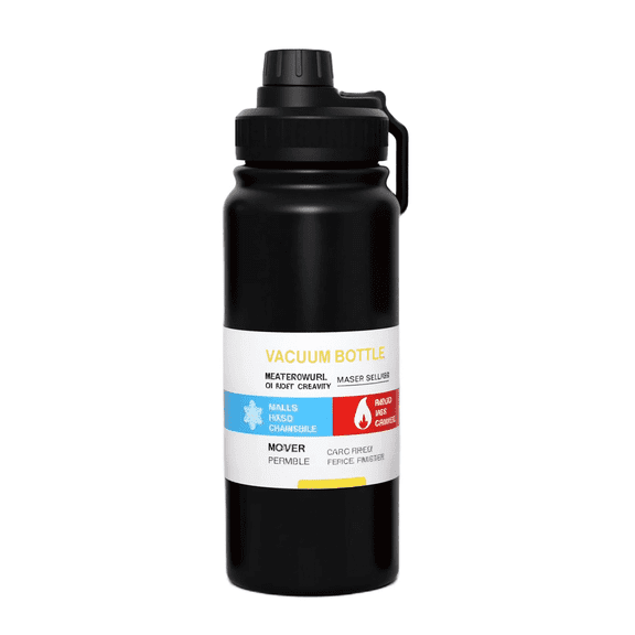 Arcticwind 20oz/600ml Stainless Steel 304 Insulated Water Bottle with Handle - Large Capacity Thermal Cup for Outdoor, Travel, Sports, Camping & Hiking, Portable & Leakproof (BPA-Free)