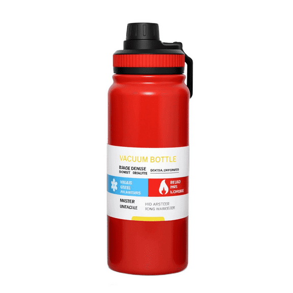 Arcticwind 20oz/600ml Stainless Steel 304 Insulated Water Bottle with Handle - Large Capacity Thermal Cup for Outdoor, Travel, Sports, Camping & Hiking, Portable & Leakproof (BPA-Free)