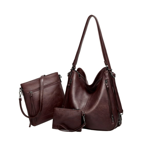Arcticwind 3PCS Hobo Crossbody Bags Set for Women,Purses,Shoulder Handbags,3 in 1 Convertible Backpack for Ladies Shoulder Bags Satchel Bags,PU Leather,with Wallet Adjustable Straps for Ladies Tote