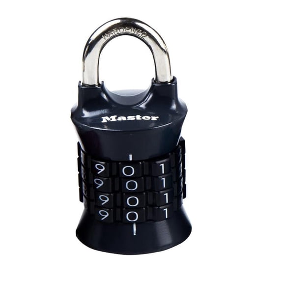Arcticwind 4-Digit Combination Lock, Weather-Resistant Outdoor Password Lock, for Gym, School, Locker, Outdoor Shed, Garage, Travel Suitcase, Black