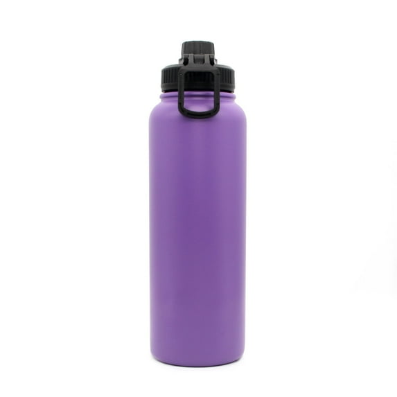 Arcticwind 40oz/1200ml Stainless Steel 304 Insulated Water Bottle with Handle - Large Capacity Thermal Cup for Outdoor, Travel, Sports, Camping & Hiking, Portable & Leakproof (BPA-Free), Purple
