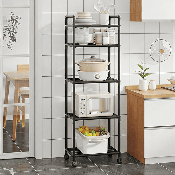 Handrail Storage Rack Arcticwind 5Tiers,Kitchen Storage Rack,Metal,Standing Storage Shelf ...