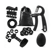 Arcticwind Counting Hand Grip Strengthener Set, Hand Strength Exerciser - Finger Exerciser, Grip Strength Trainer, Finger Stretcher, Stress Relief Grip Ball - Adjustable Resistance 11-132 Lbs