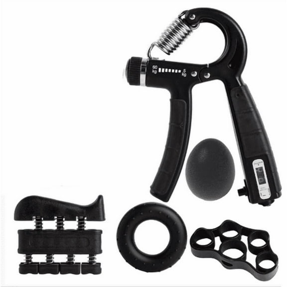 Arcticwind Counting Hand Grip Strengthener Set, Hand Strength Exerciser - Finger Exerciser, Grip Strength Trainer, Finger Stretcher, Stress Relief Grip Ball - Adjustable Resistance 11-132 Lbs