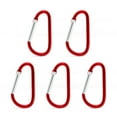 thumbnail image 1 of Arcticwind D-Shaped Aluminum Carabiner Clip - Keychain Clip, Backpack Clip, Keychain Clip, Water Bottle Clip, Secure Keychain - Spring Snap Key Chain Clip Hook Buckle (4/5/6 Pcs）, 1 of 6