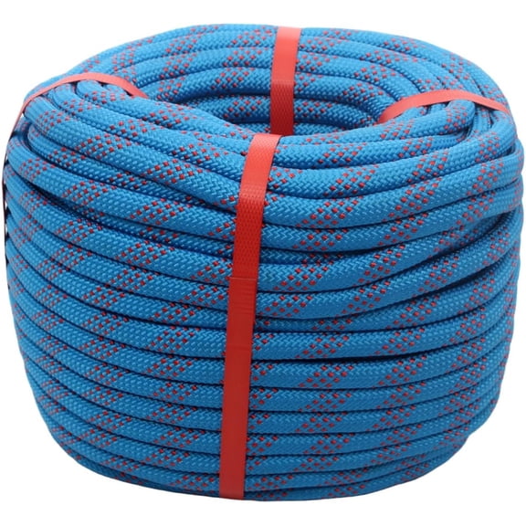 Arcticwind Double Braided Arborist Rope 1/2" x 150ft  High Strength Polyester Rope, Tree Work, Rigging, Sailing, Outdoor Activities (Blue)