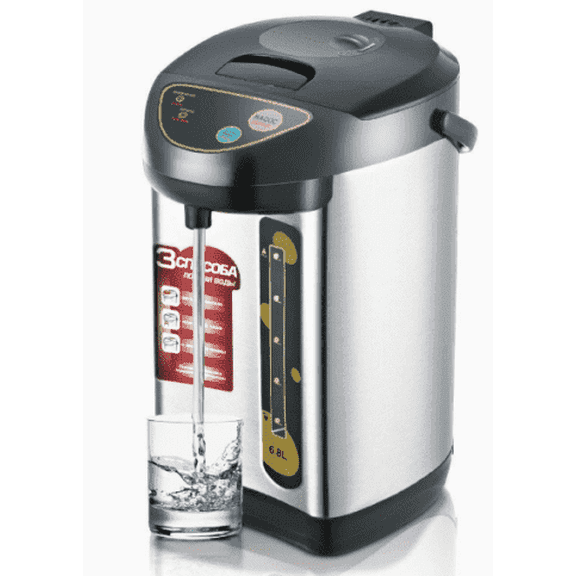 Arcticwind Electric Water Boiler and Warmer,6L/6.34 Qt Stainless Steel Hot Water Dispenser,with Adjustable Temperature Settings,Portable, Quick Heating, for Tea, Coffee, and Baby Formula,Silver