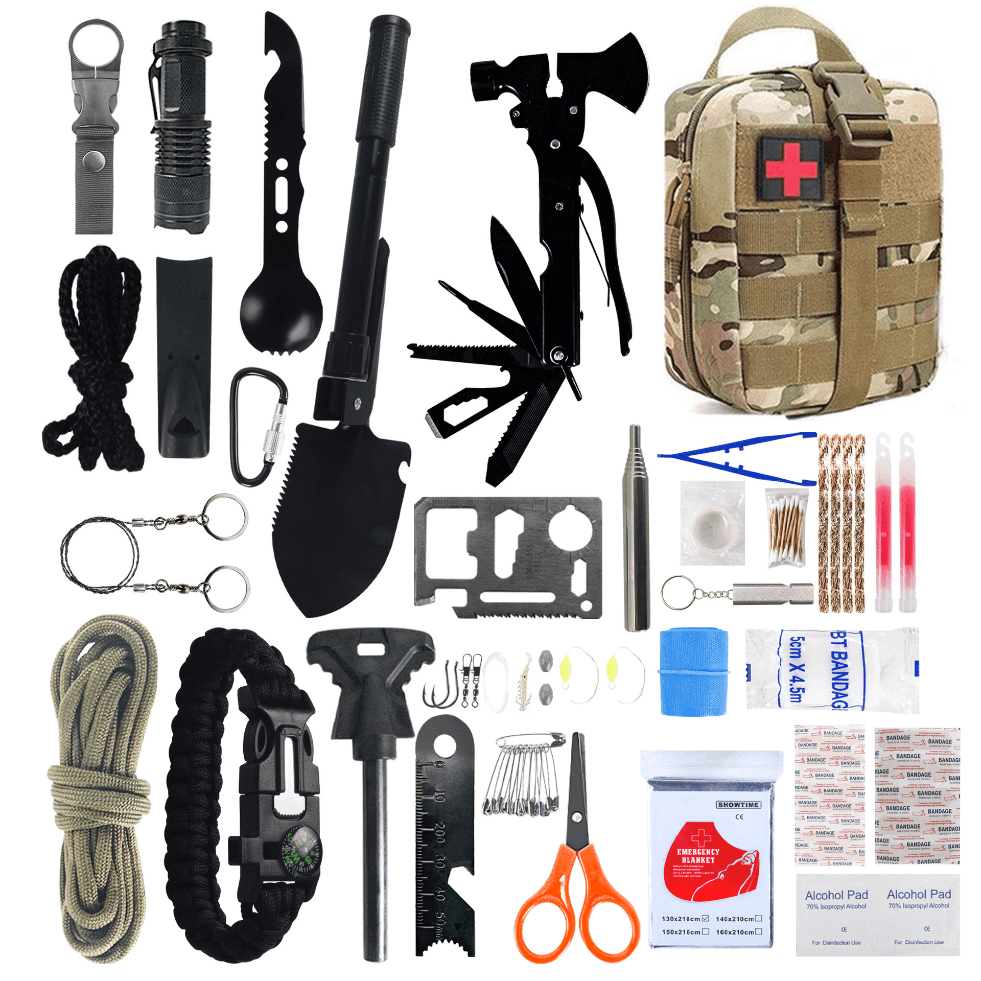 Emergency Survival Kit and First Aid Kit,Professional Survival Gear and ...