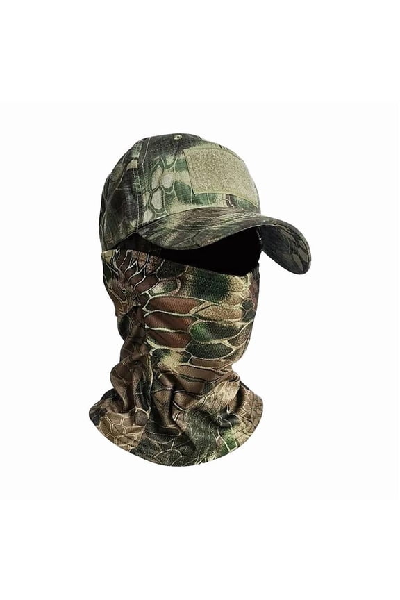 Face Mask Sun Protection Camouflage Cap,Military Tactical Hunting Hat,Tactical Baseball Cap,Outdoor Hiking,Fishing,Sunshade Cap For Women and Men Neck Flap,Sports Cap,Fashion And Ventilate