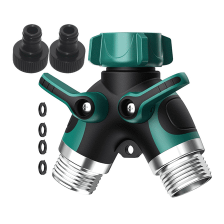 Arcticwind Garden Hose 2 Way Hose Splitter for 3/4" Hose Connector,Heavy Duty Metal Outdoor Faucet Splitter Y Connector for Garden Supplies Water Hose Splitter Adapter For Indoor Outdoor Faucets