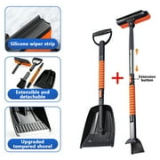 Arcticwind Ice Scraper and Extendable Snow Brush 3-in-1 Detachable Assembled with Metal Stainless Steel Extendable Ice Shovel 360  rotation No damage to the car paint,Suitable for most car