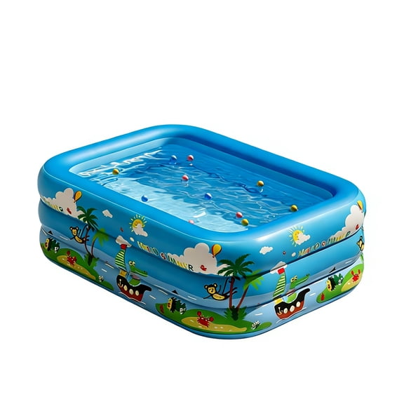 Arcticwind Inflatable Swimming Pool Oversized Thickened Blow Up Pool Easy Set 98″ x 59″ x 22″ Family Swimming Pool Swimming for Garden,Summer Water Party Outdoor Backyard