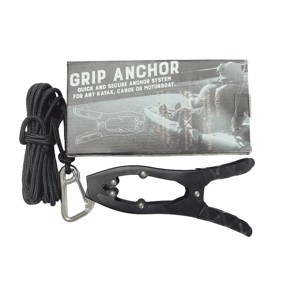 Arcticwind Kayak/Canoe Anchor Grip,Kayak Brush Gripper,boat clamp for fixing self-locking tension jaws,Canoe,Boat for Fishing Boating and Camping Kayak Accessories,Metal buckle,Without Kayak handrail