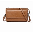 thumbnail image 1 of Arcticwind Leather Crossbody Bag for Women,Multifunctional Large Capacity,Phone Bag,ID bag,Anti Theft Wallet Purse Shoulder Bag,Triple Compartment Crossbody with Card Slots And Ziptop, 1 of 10