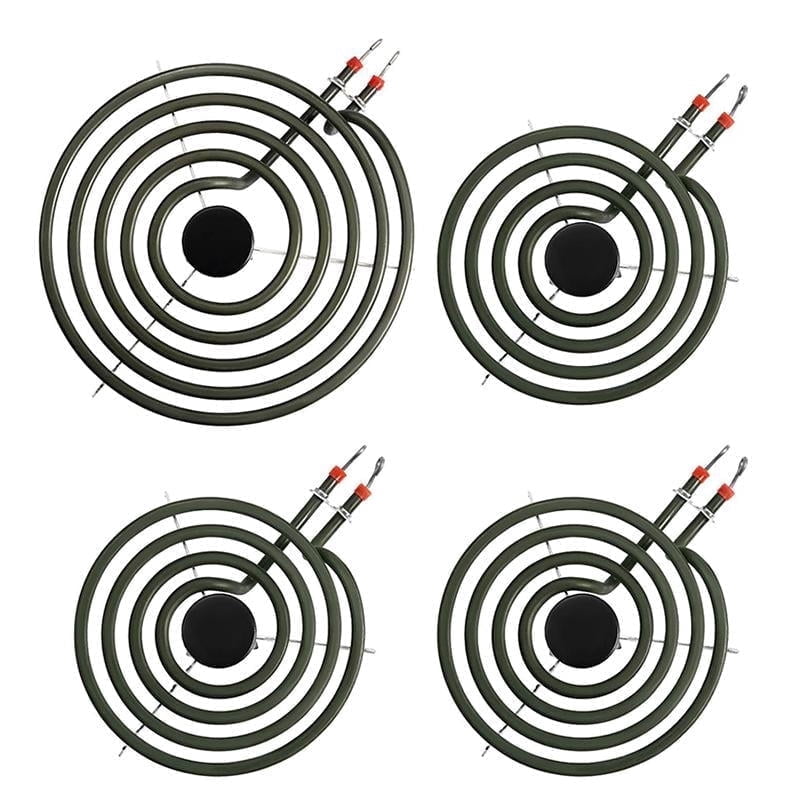 Arcticwind MP15YA*3+ MP21YA*1 Electric Range Burner Element Set, 2x6" 1500W & 2x8" 2100W 230V Coils, Replacement for Maytag, Whirlpool, Kenmore, Amana, Norge Stoves (Fits # 484782, 5304431014, SU204)