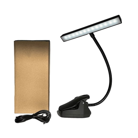 Arcticwind Music Stand Light,26 LED Eye Caring Clip-on Piano Lamp,360 Flexible Gooseneck Adjustable Brightness USB Rechargeable 3 Light Modes,for Piano,Orchestra,Book Reading,Mixing Table,Craft Work