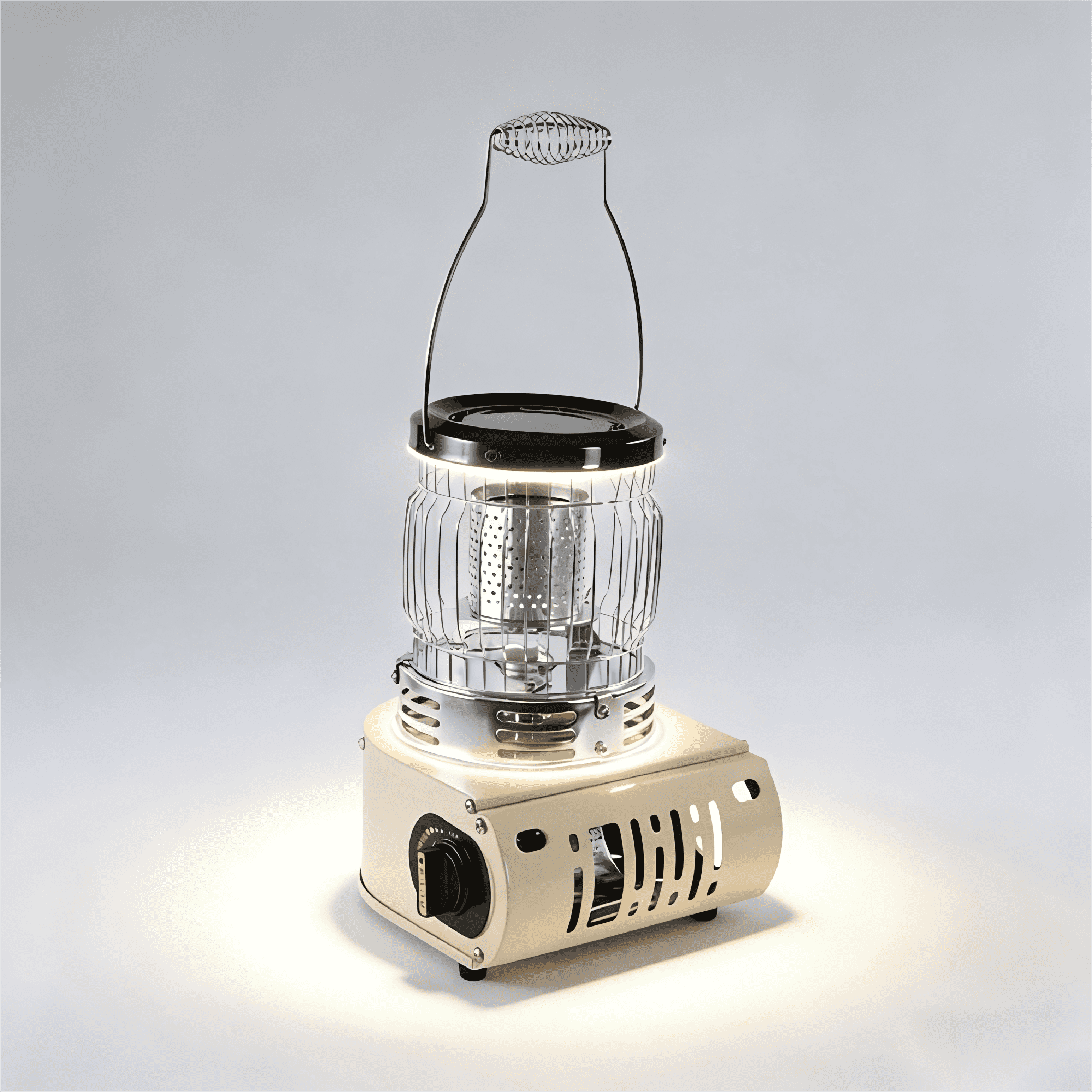 Arcticwind Outdoor Camping Heater for Tents,Portable picnic heater,Tent Heater Stove for Camping,Outdoor Camping,Ice Fishing Heater,Cooking Dual-Use, Multifunctional Windproof Gas Stove,Beige