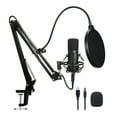 thumbnail image 1 of Arcticwind Professional Cardioid Condenser Microphone Kit for PC/Phone/Live Streaming/Karaoke Recording, Boom Arm Stand Included, Studio-Quality USB Mic for Podcasting, Singing, Gaming, 1 of 9