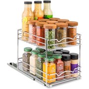 Arcticwind 2 Tier Pull Out Kitchen Cabinet Organizer Storage Slide Out Shelf for Kitchen, Pantry & Bathroom, 11"W x 9"D x 10"H