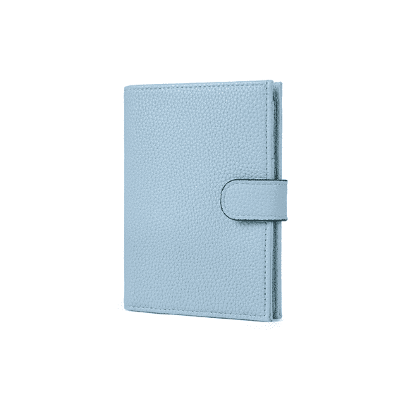 Arcticwind RFID Passport Holder,Multi functional Wallet,Flight Ticket Card Clip,Double Fold,Passport Document Wallet,Mini Travel Document Pouch for Women & Men,Passport Clip with ID card window,Blue