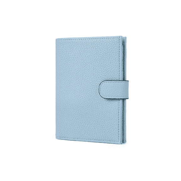 Arcticwind RFID Passport Holder,Multi functional Wallet,Flight Ticket Card Clip,Double Fold,Passport Document Wallet,Mini Travel Document Pouch for Women & Men,Passport Clip with ID card window,Blue