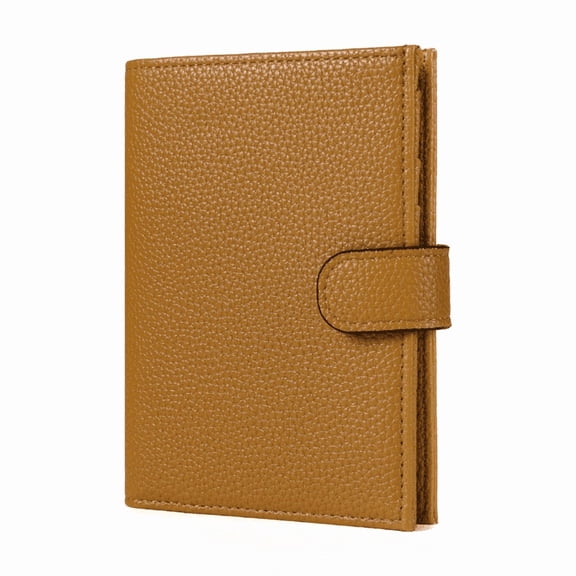 Arcticwind RFID Passport Holder,Multi functional Wallet,Flight Ticket Card Clip,Double Fold,Passport Document Wallet,Mini Travel Document Pouch for Women & Men,Passport Clip with ID card window,Khaki