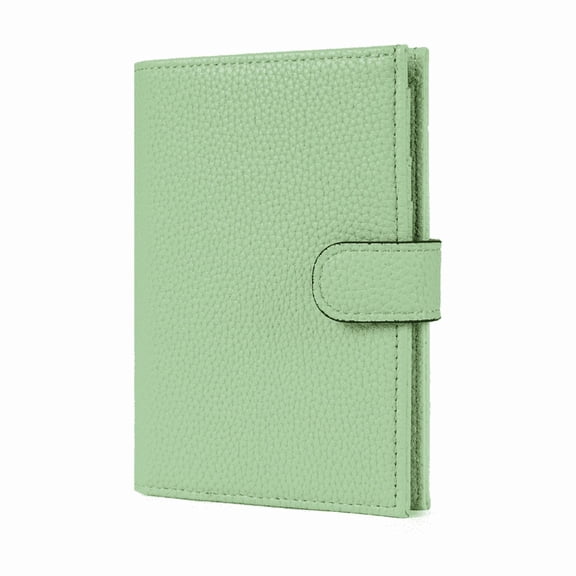 Arcticwind RFID Passport Holder,Multi functional Wallet,Flight Ticket Card Clip,Double Fold,Passport Document Wallet,Mini Travel Document Pouch for Women & Men,Passport Clip with ID card window,Green