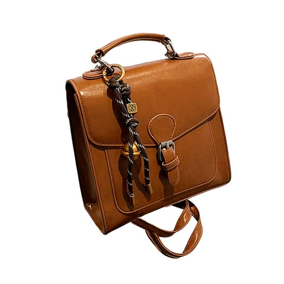 Arcticwind Shoulder Bag for Women, Women's handbag, Oil wax Leather Shoulder Bag Ladies Crossbody Purse and handbags, Stylish And Versatile, Lightweight Travel Casual Bag, Brown