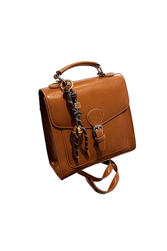 Shoulder Bag for Women, Women's handbag, Oil wax Leather Shoulder Bag Ladies Crossbody Purse and handbags, Stylish And Versatile, Lightweight Travel Casual Bag, Brown