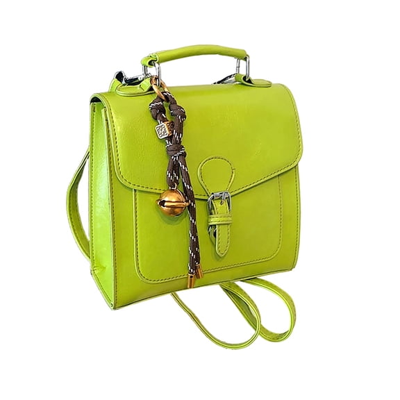 Arcticwind Green Leather Crossbody Purse for Women, Oil Wax Leather Crossbody Purses and Handbags, Stylish Versatile Lightweight Casual Travel Ladies Shoulder Handbag