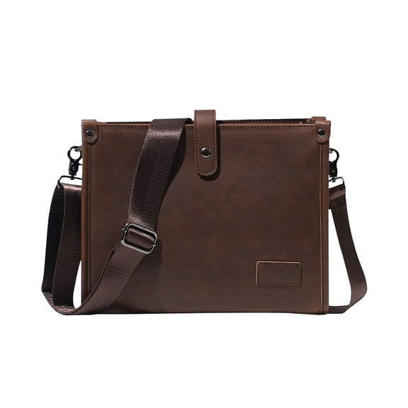 Arcticwind Single Shoulder Crossbody Bag PU Leather,Men's Single Shoulder Bag,Daily Commuting Shoulder Bag,Multiple Pockets Handbag Business Outdoor,large capacity with Adjustable Straps