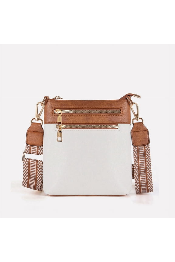 Small Lightweight Shoulder Bag for Women,Lightweight Travel Purse,Mini Multi Zipper Pocket Crossbody Handbag with Adjustable strap,Soft Leather Women's Shoulder Handbags (white)