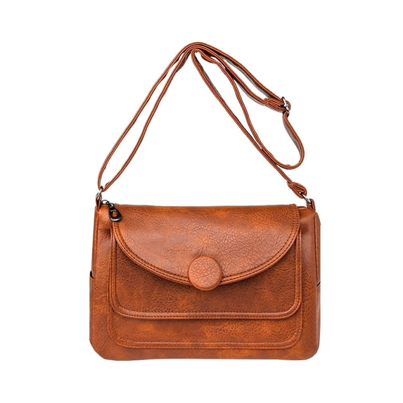 Arcticwind Square Medium Crossbody Purse for Women, Soft Leather Large Capacity Square Large Purses, Stylish Versatile Lightweight Casual Travel Ladies Medium Shoulder Crossbody Bag