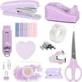 thumbnail image 1 of Arcticwind Stapler Set,Women's Office Supplies Set,Students' Cute Stationery Set,Office Supplies and Organizers,Staple Remover,Stapler,Tape,Staples,Clips, Scissor and Tabs & More,Purple, 1 of 7