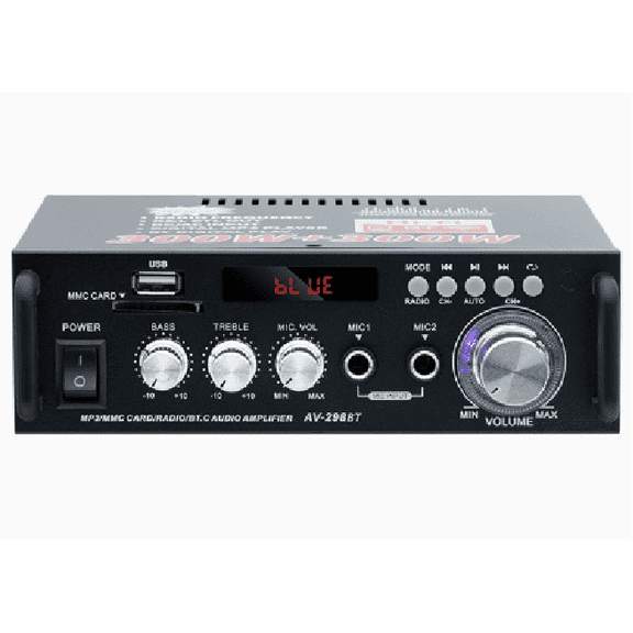 Arcticwind Stereo Audio Amplifier,2 Channel Wireless Bluetooth Amplifier for Home Speakers,with Remote Control Home Theater Audio Stereo System,for Computer Audio Karaoke,Garage,Home Theater,MAMP3