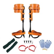 Arcticwind Tree Climbing Spikes Set,Height-Adjustable Climbing Spurs,Tree Climbing Gear,Includes 1 Pair of Spikes,Safety Harness,Gloves,for Climbers,Fruit Picking and Lumberjack, Orange