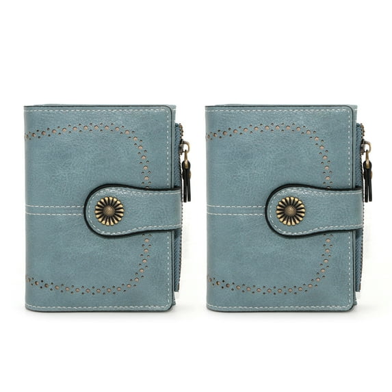 Arcticwind Waterproof Wallet Men Women Genuine Leather Bifold Purse RFID Blocking Card Holder, Hollow out design, high-capacity