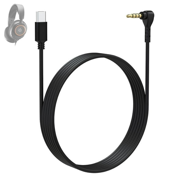 Arctis Nova 3 Cable Compatible with SteelSeries New Arctis Nova 3 Multi-Platform Gaming Headset, USB-C to 3.5mm Gaming Headphone Cable, 5ft