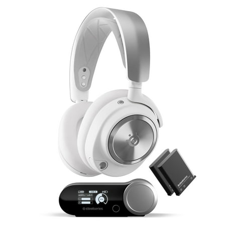 SteelSeries - Arctis Nova Pro Wireless Over-The-Ear Multi Gaming Headset for PS5, PS4, PC, Switch - White