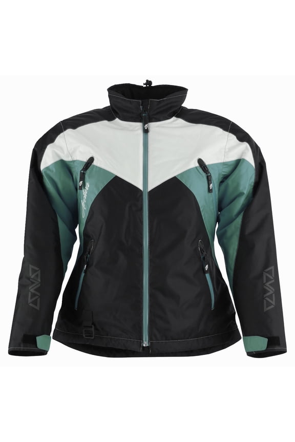 Pivot 6 Womens Snow Jacket Black/Blue LG