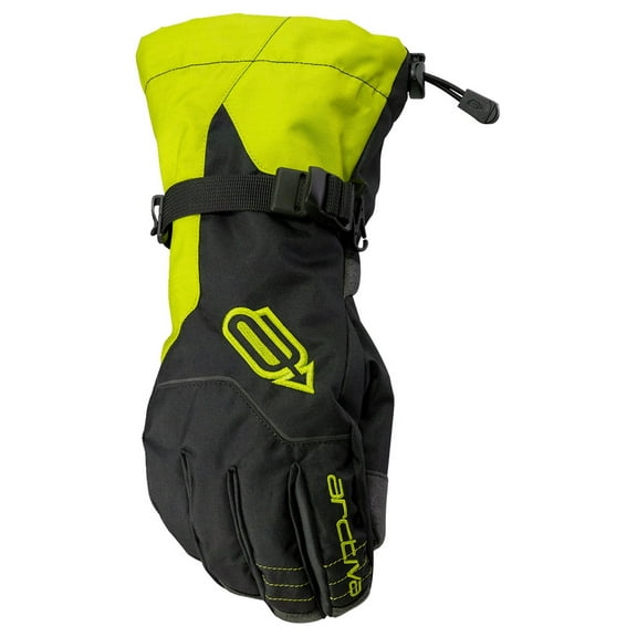 Arctiva Pivot Logo Mens Snow Gloves Black/Hi-Viz XL