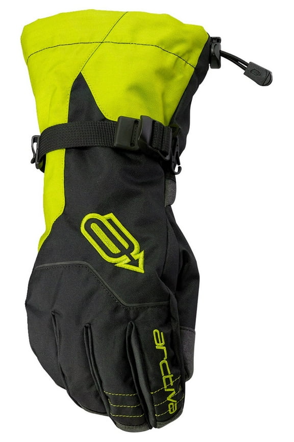 Pivot Logo Mens Snow Gloves Black/Hi-Viz XL