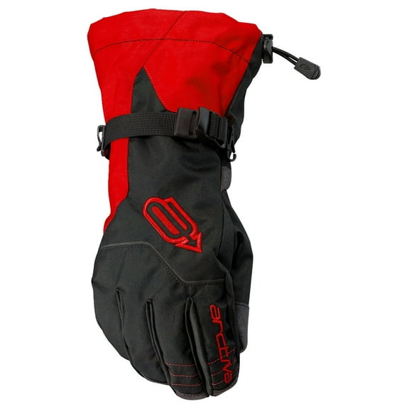 Arctiva Pivot Logo Mens Snow Gloves Black/Red 3XL