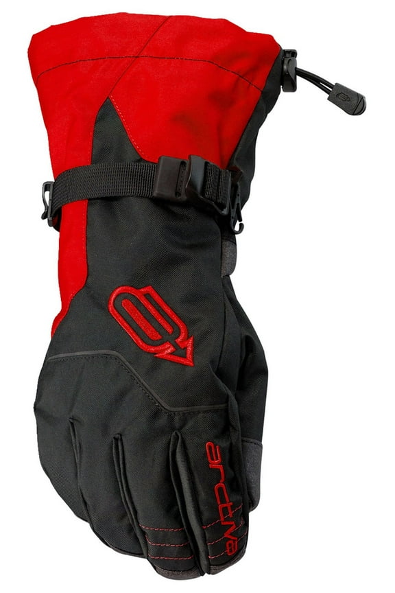 Pivot Logo Mens Snow Gloves Black/Red XXL