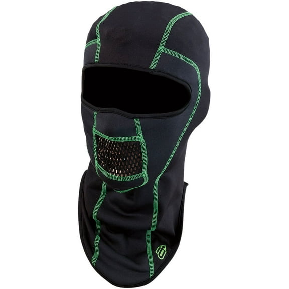 Arctiva Pro Stretch Balaclava Facemask Black/Green LG/XL