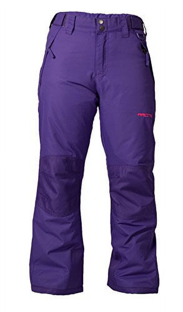 Arctix 1150 Youth Snow Pants with Reinforced Knees and Seat - Purple, M