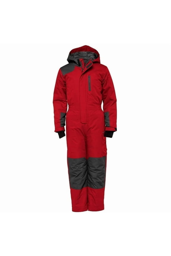 Insulated Full Body Toddler Snowsuit Waterproof Infant Winter Clothes, 2T Formula One Red
