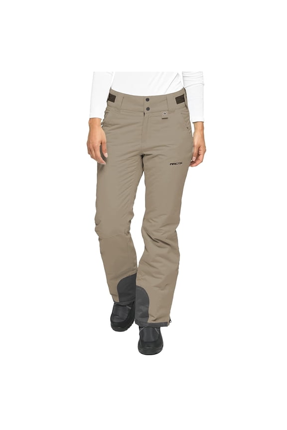 Insulated Winter Pants for Women Snow & Cold Weather Gear, Khaki XS