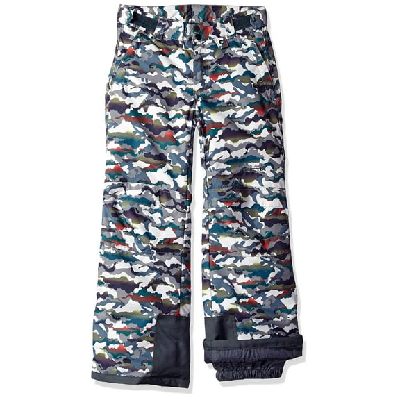 Arctix Kids Snow Pants with Reinforced Knees and Seat, White Multi Camo, Medium